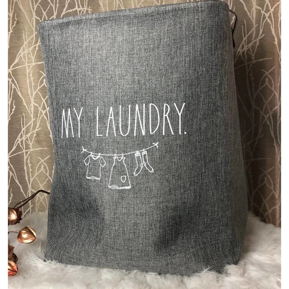 RAE DUNN FARMHOUSE HOME DECOR BUNDLE BABY MOM LAUNDRY BASKET HOME NURSERY RD HTF - Picture 8 of 8